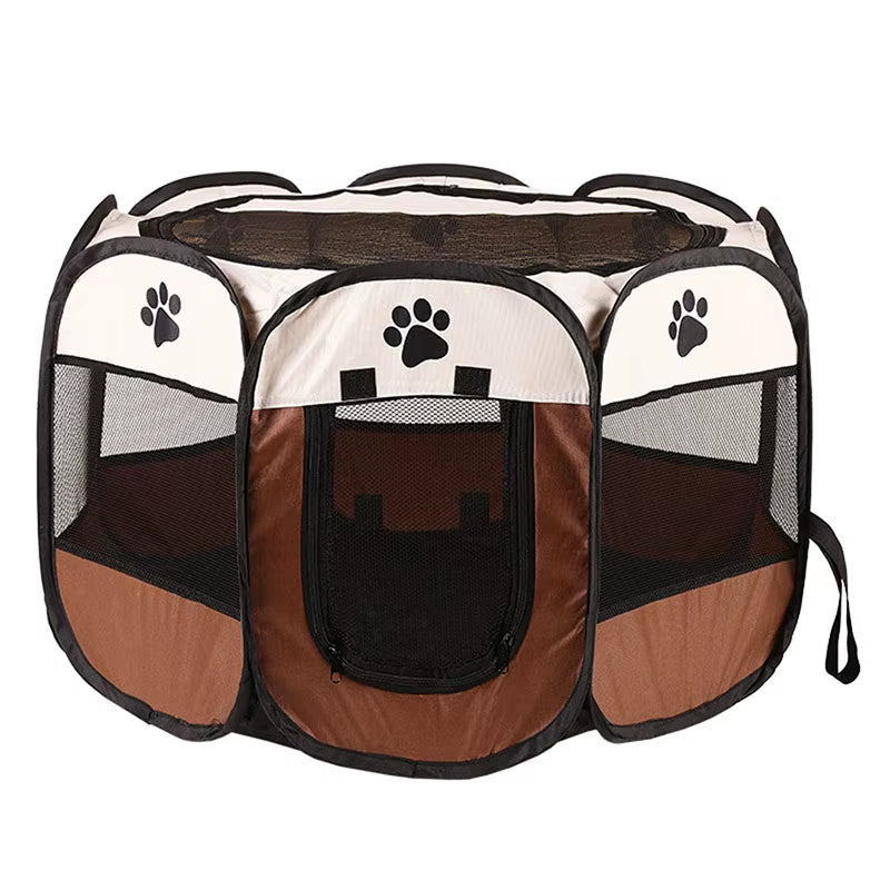 Pet Nest Pet Dog Cat Delivery Room Foldable Cat Nest Pet Fence Tent Octagonal Cage Pet Supplies